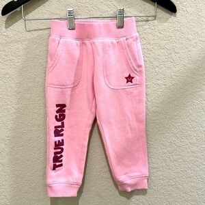 ▶️True Religion◀️ toddler girl sweat pants size 24m